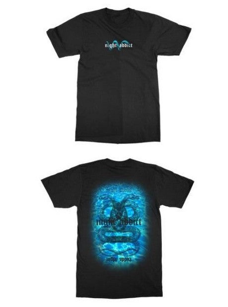 Night Addict Graphic Print Tee Front And Back Print