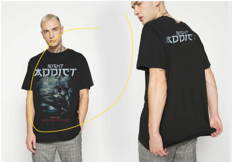 Night Addict Graphic Print T-Shirt