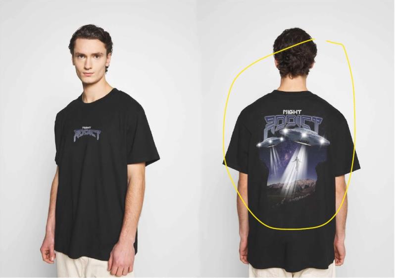 Night Addict Graphic Print T-Shirt