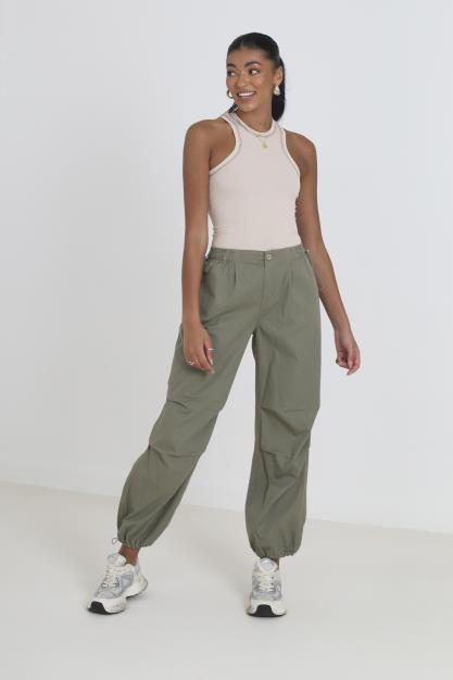 Brave Soul Petite Sizes Utility Cargo Parachute Trousers