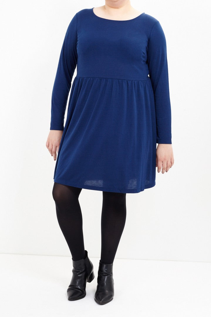 Sylvi Plus Long Sleeve Skater Dress