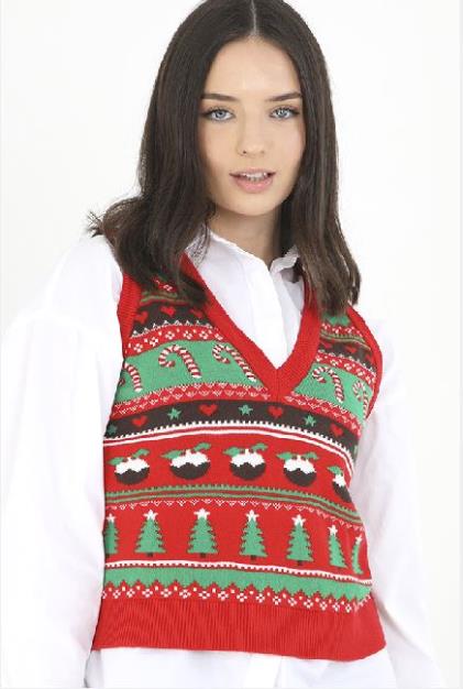 Christmas Jacquard Knit Tank
