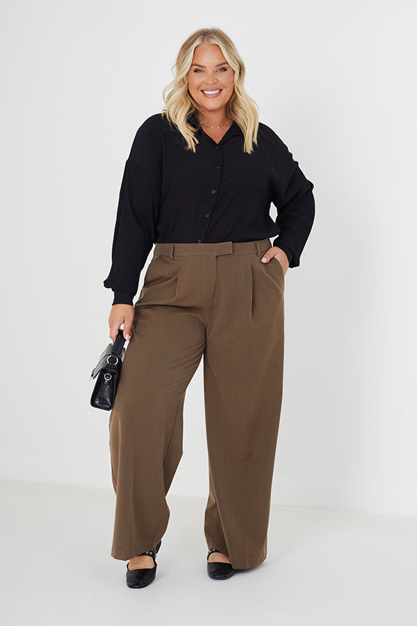 Ladies Brave Soul L Woven Trous