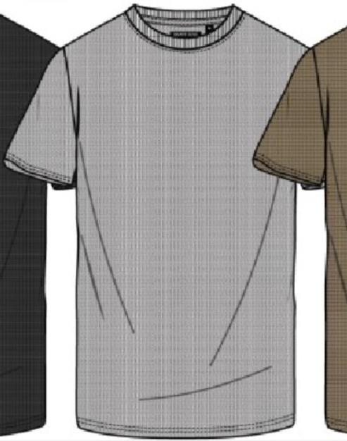 Oversized Plus Waffle Stitch Short Sleeve T-Shirt