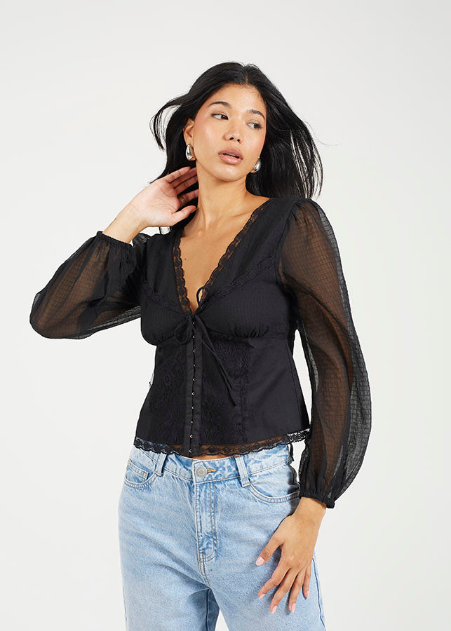 Ladies Brave Soul Woven Top