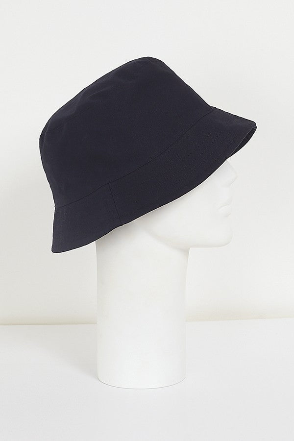 Plain Black Bucket Hat