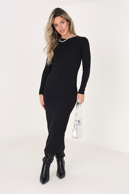 Ladies Bodycon Maxi Long Sleeved Dress