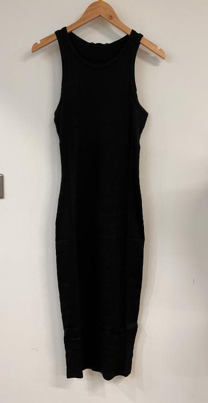 Sleeveless Ribbed Midi Dress