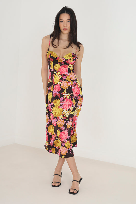 Stray Bustier Midi Dress