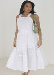 Brave Soul Sleeveless Tier Midi Dress
