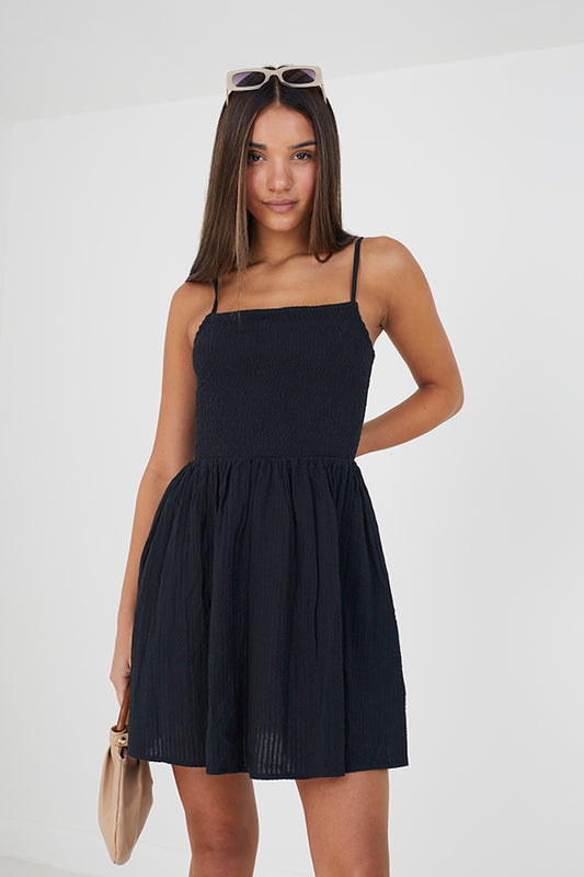 Stray Seersucker Mini Dress
