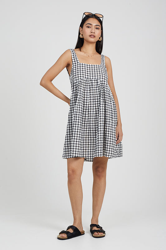 Sleeveless Vichy Mini Dress