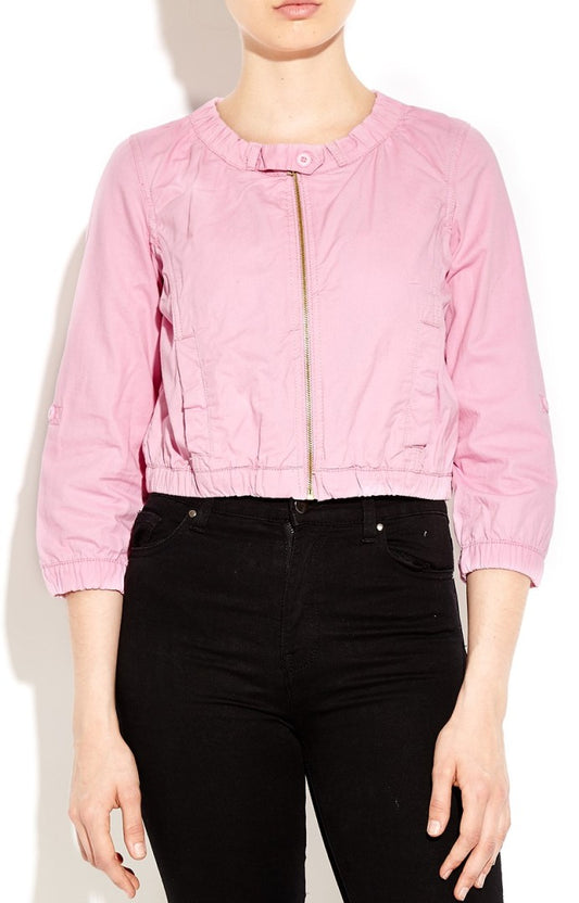 Fine Cotton Twill Bomber Jacket