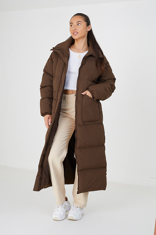 Nylon Taslan Padded Maxi Lengh Jacket