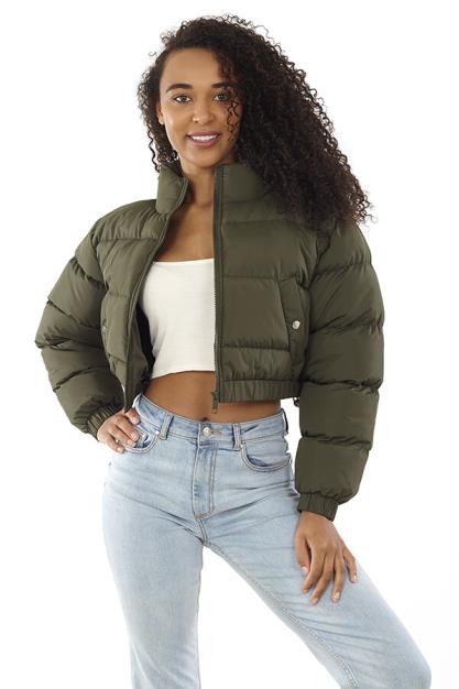 Puffer Jacket With Large Collar