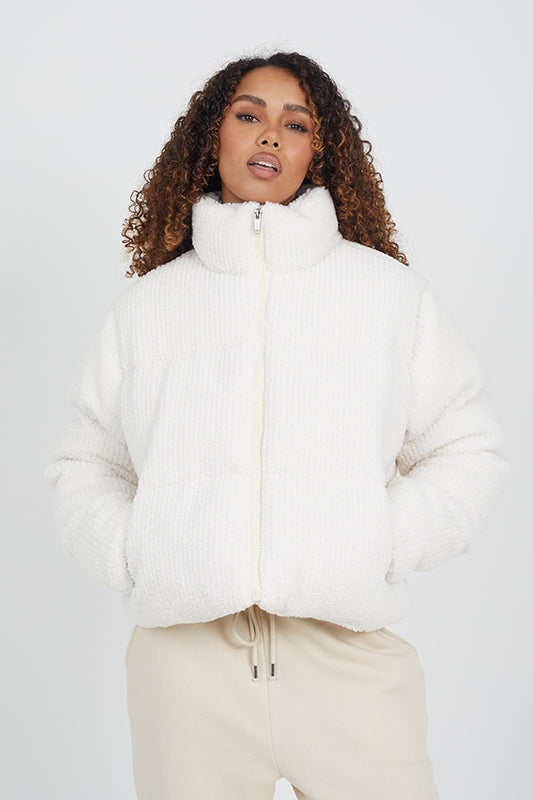 Ladies Brave Soul Cream Jacket