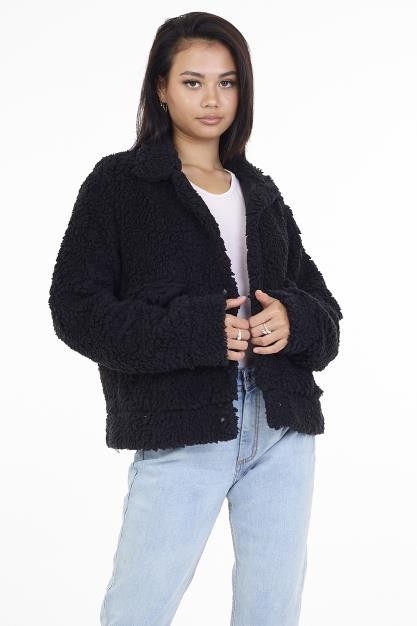 Soft Feel Fleece Western Style Jacket