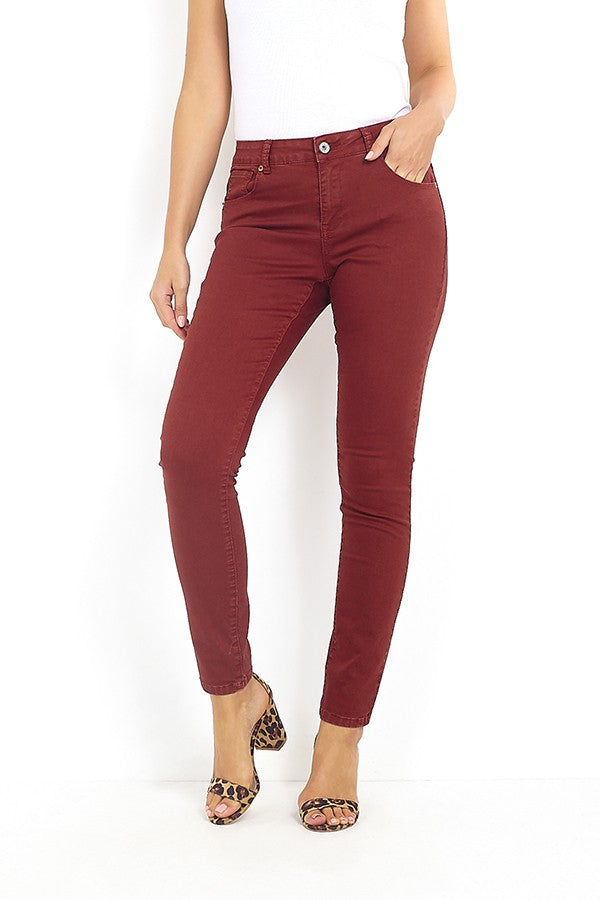 Tobacco Colour Denim Skinny Jeans