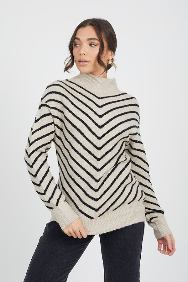 Ladies Brave Soul Stone Knitwear