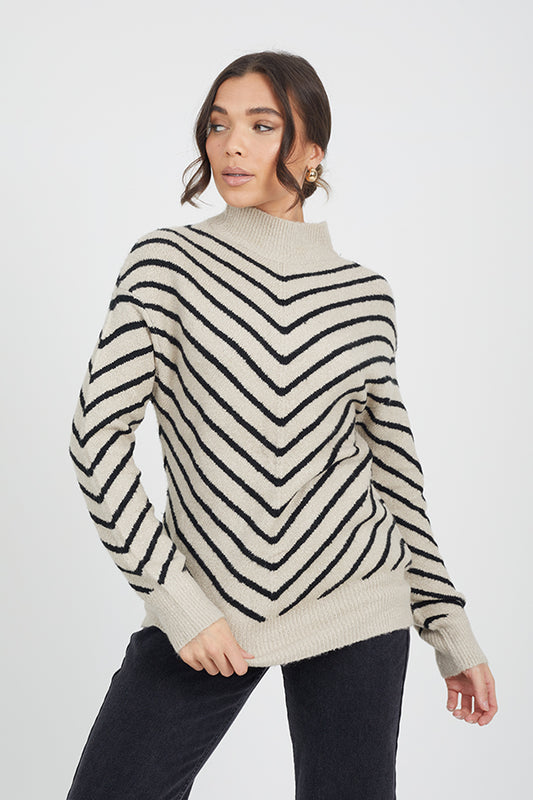 Ladies Brave Soul Stone Knitwear
