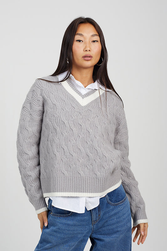 Ladies Brave Soul Grey Knitwear