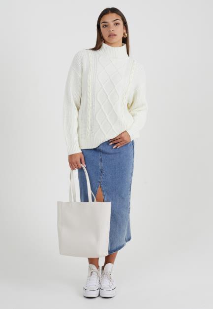 Roll Neck Cable Jumper