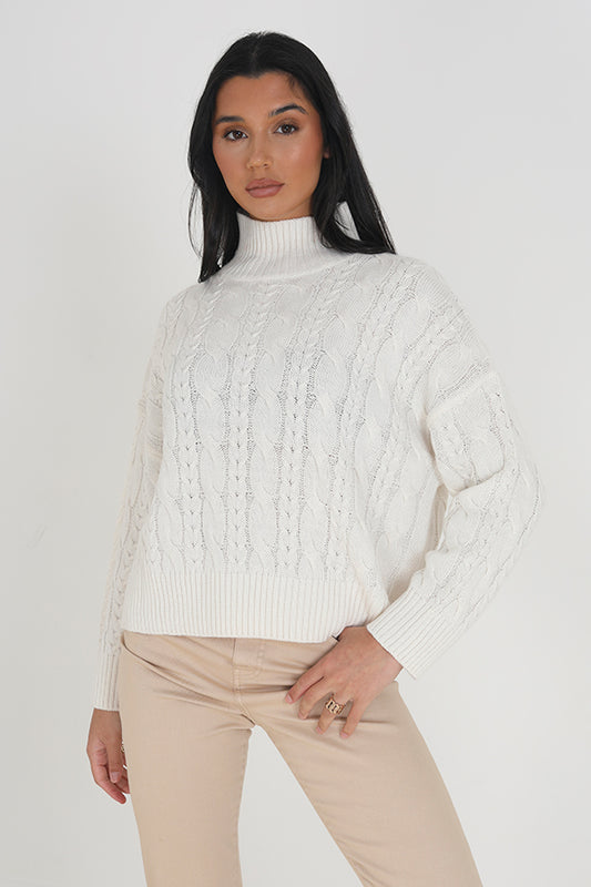 Crew Neck Cable Jumper