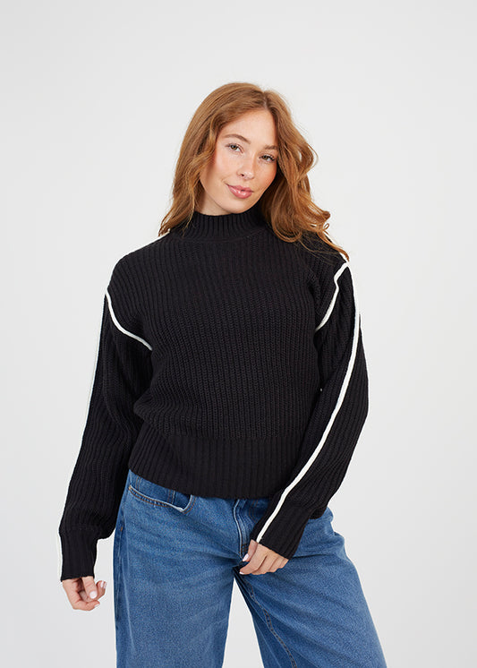 Ladies Brave Soul Black Knitwear