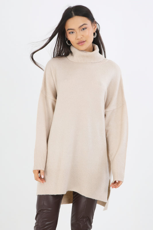 Roll Neck Oversized Jumper