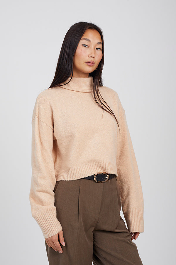 Ladies Brave Soul Camel Knitwear