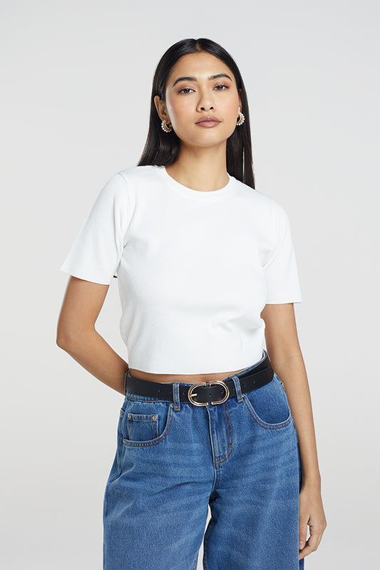 Ladies Brave Soul White Knitwear