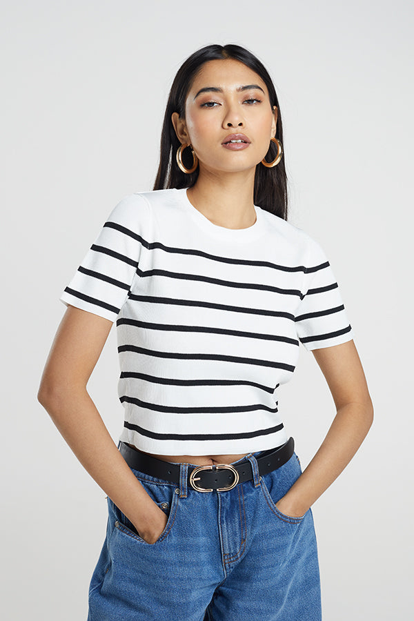 Ladies Brave Soul White Knitwear