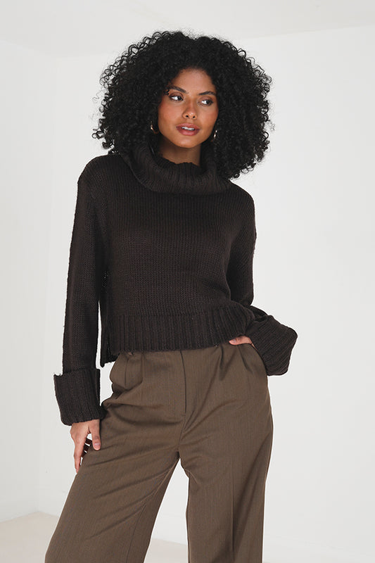 Loose Fit Roll Neck Jumper