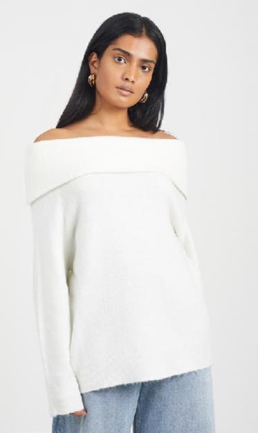 Brave Soul Knitted Bardot Jumper