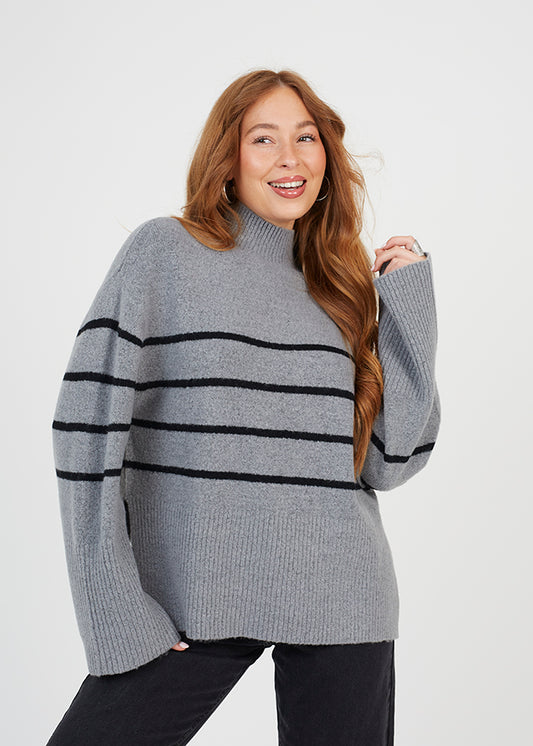 Ladies Brave Soul Grey Knitwear