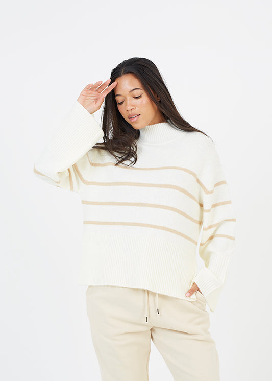 Ladies Brave Soul Ivory Knitwear
