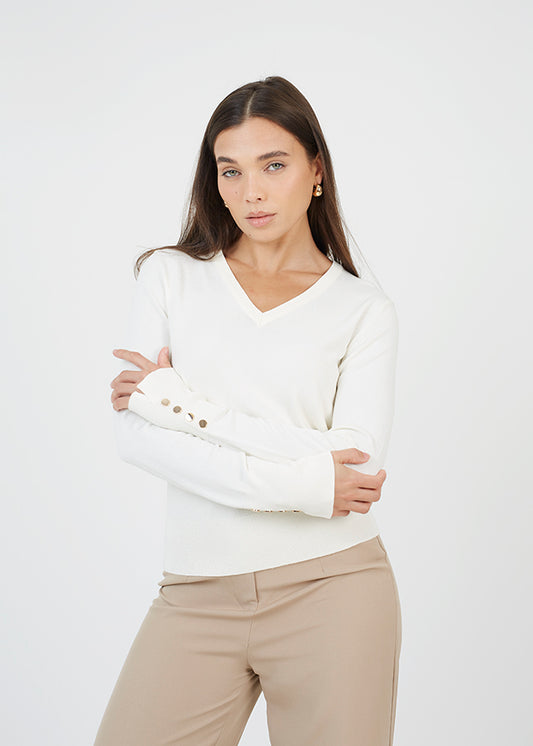 Ladies Brave Soul Cream Knitwear