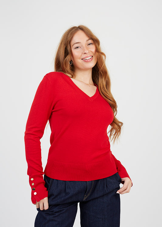 Ladies Brave Soul Red Knitwear
