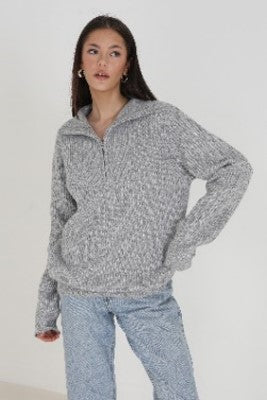 Brave Soul Miley Quarter Zip Jumper