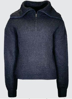 Mid Mix Rib Half Zip