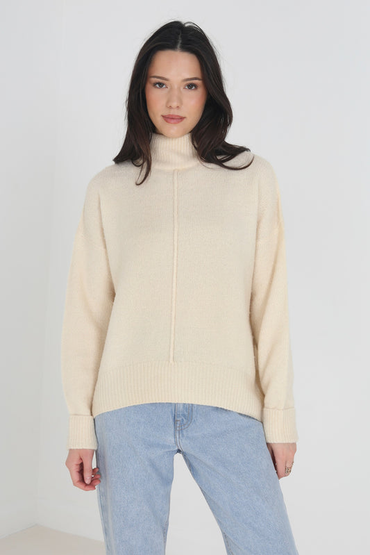 Oversized Funnel Neck Jumper