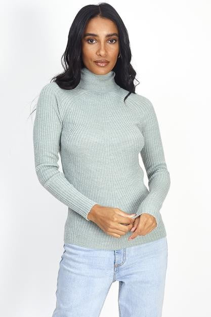 Mint Fine Knit Long Sleeved Jumper