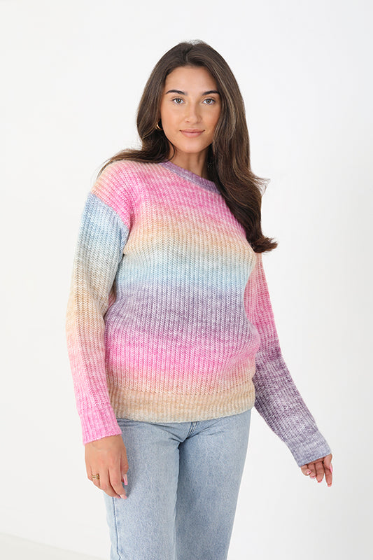 Crew Neck Fisherman Knit Jumper