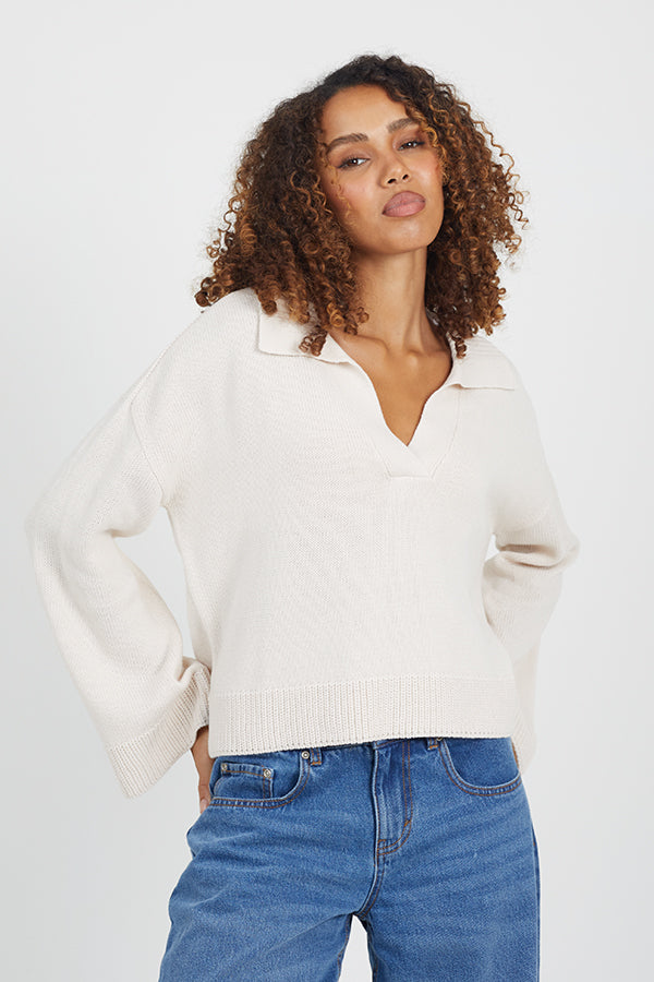 Ladies Brave Soul Oatmeal Knitwear