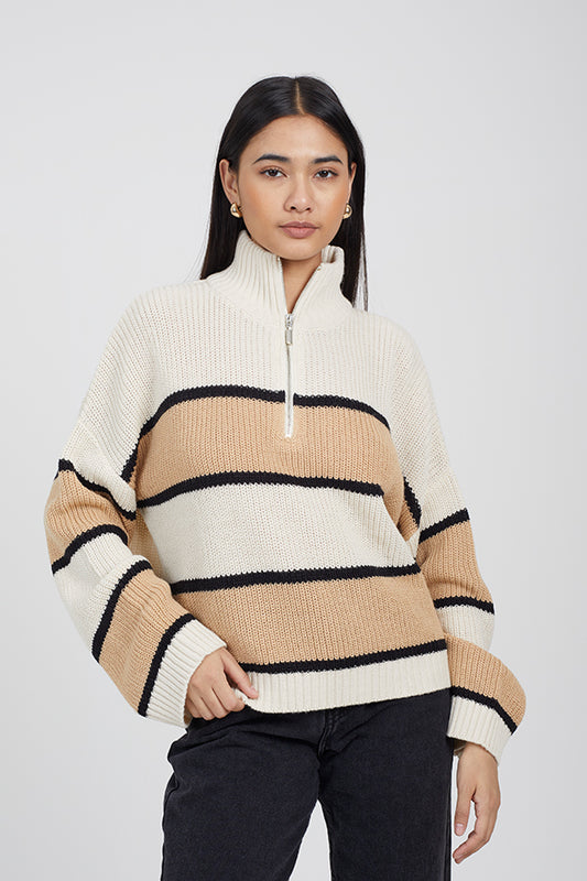 Ladies Brave Soul Oatmeal Knitwear