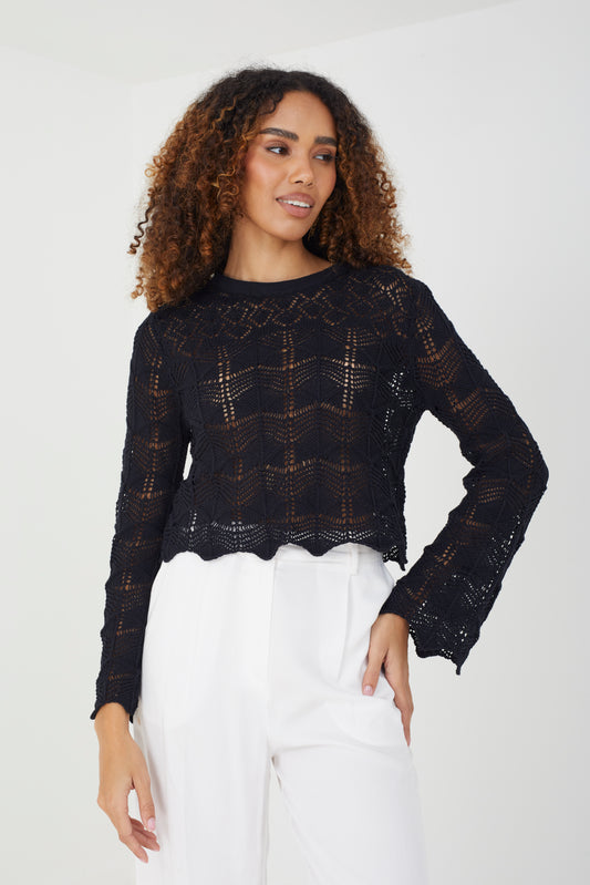 Pointelle Jumper