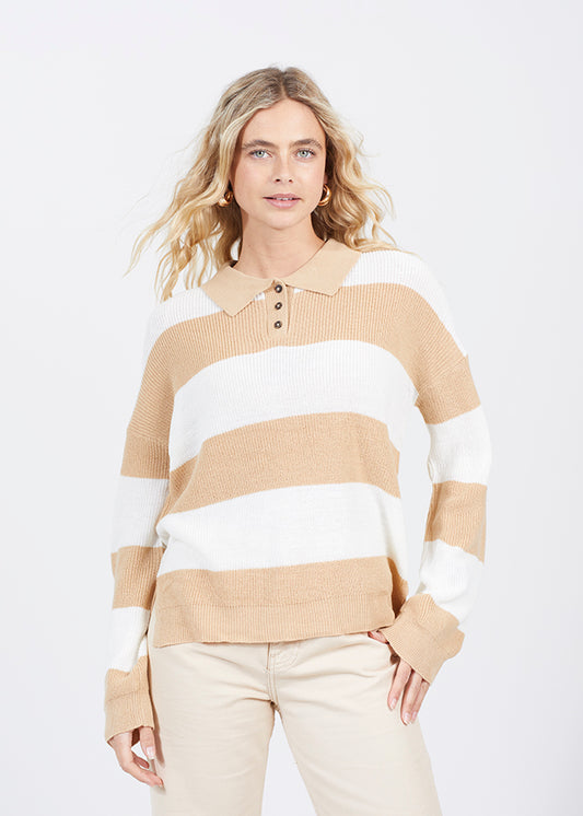 Ladies Brave Soul Camel Knitwear