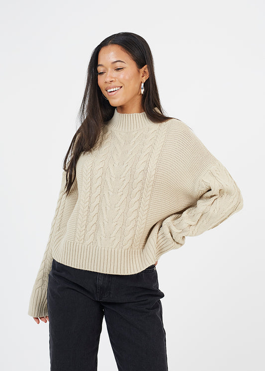 Ladies Brave Soul Stone Knitwear