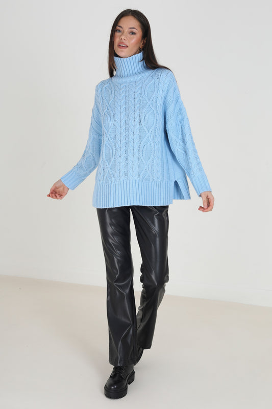 Roll Neck Cable Jumper