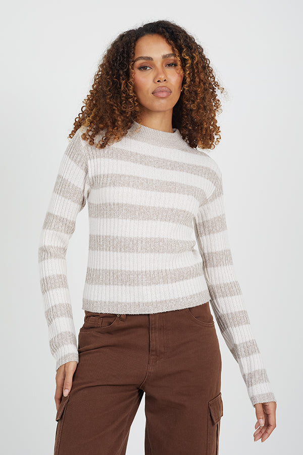 Ladies Brave Soul Cream Knitwear